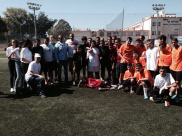 بالصور: طلاب مدرسة أجيال الثانوية ينظمون دوري معاً ضد العنصرية في الملاعب 